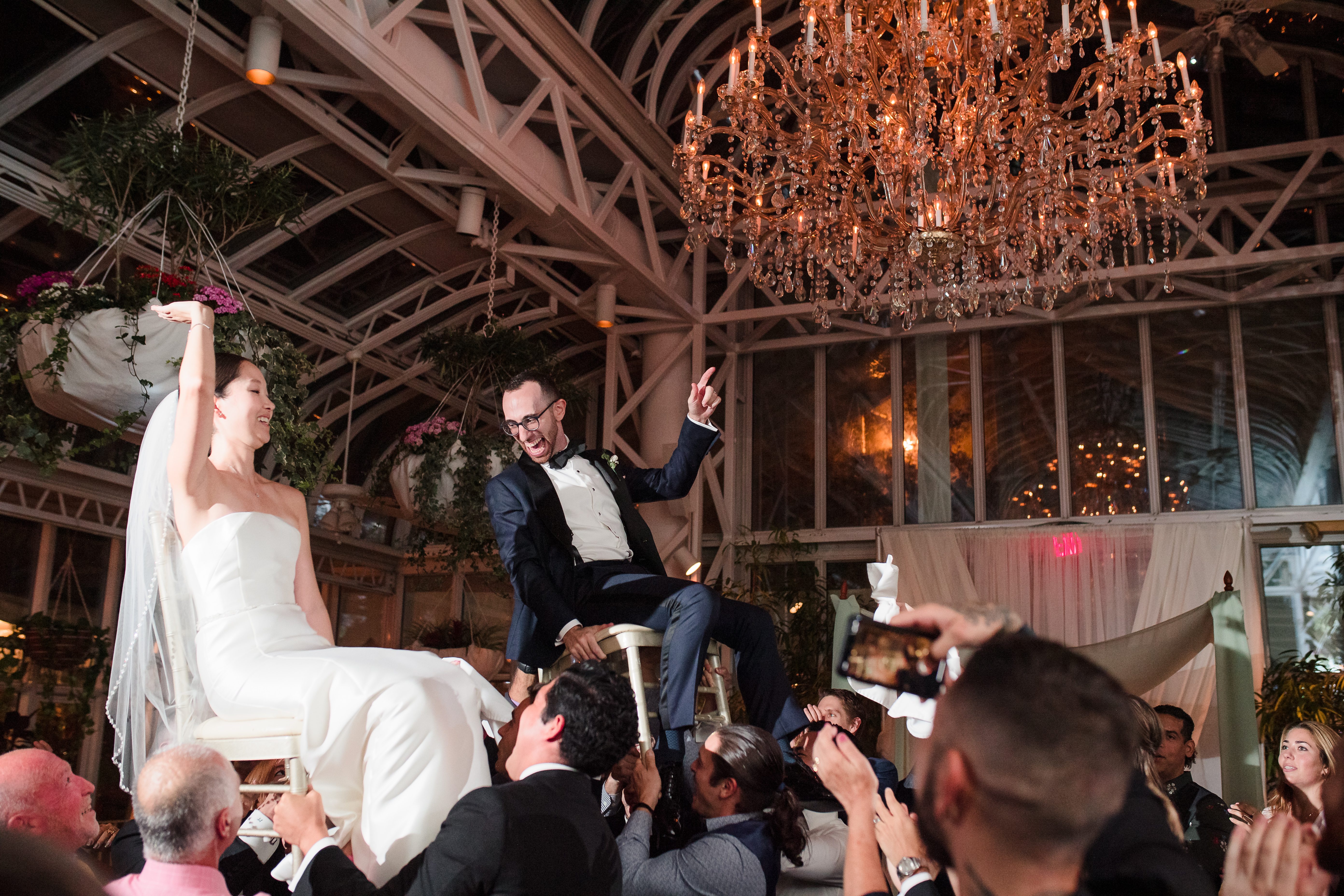 Hora dancing at reception